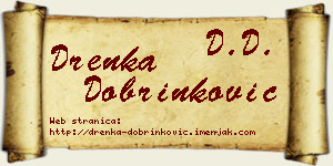 Drenka Dobrinković vizit kartica